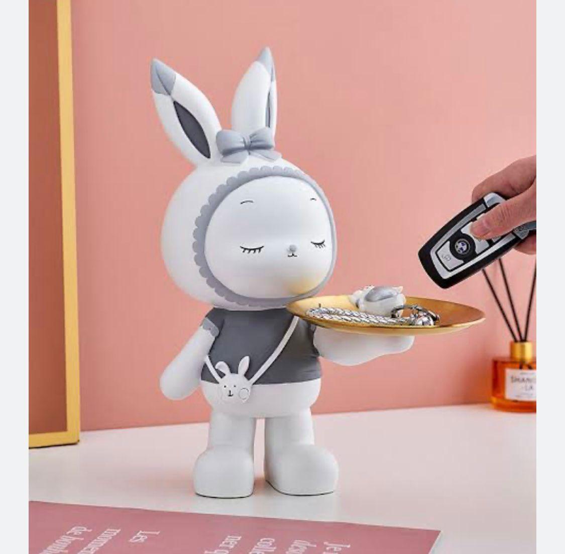 Bunny Rabbit Girl Tray Holder